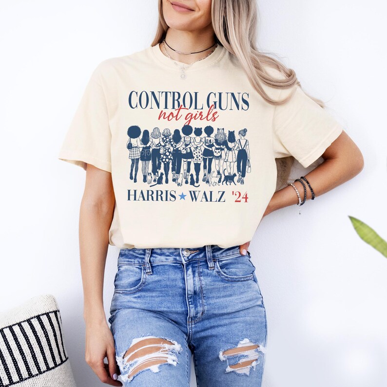 Control Guns Not Girls Tee, Thoughts and Prayers, Gun Control Antigun