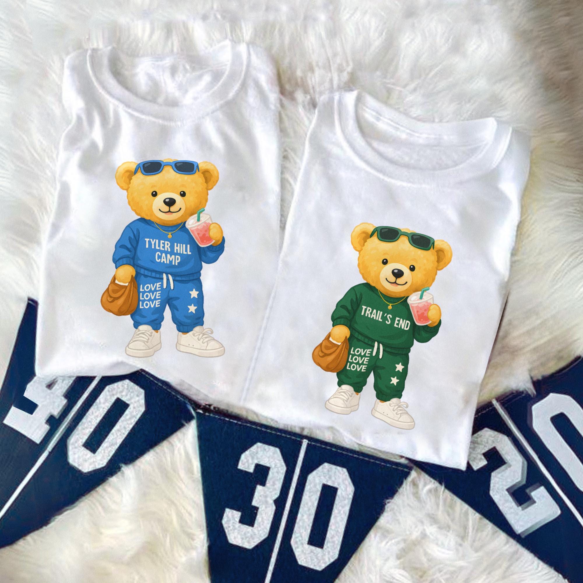 Bear Camping T Shirt - Etsy