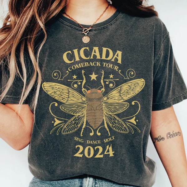Cicada 2024 Shirt, Cicada Comeback Tour 2024 Shirt, Cicada Summer Tee, Cicada Emergence T-shirt, Insect Lover Shirt, Entomologist Gift