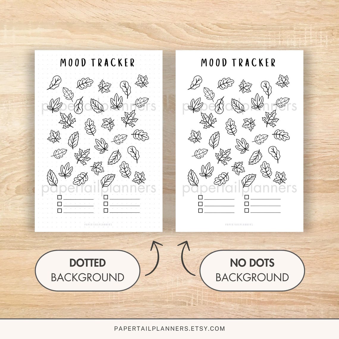 Autumn Leaves Mood Tracker | Printable Journal Page | Planner Page ...