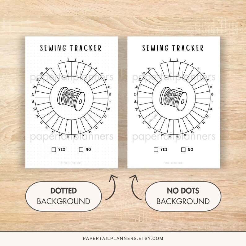 Sewing Tracker | Printable Journal Page | Monthly Tracker | Habit Tracker | Sewing Log | Learn ...