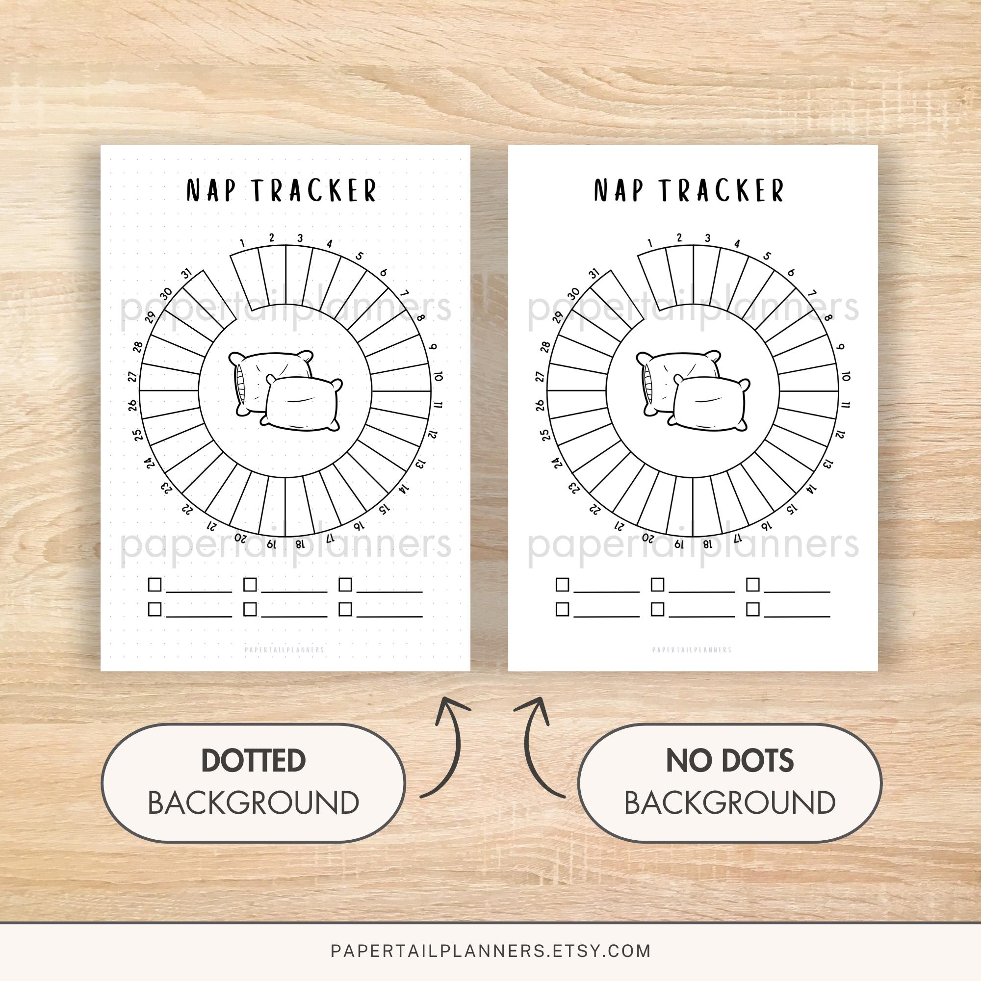 Nap Tracker | Printable Journal Page | Health Tracker | Track Naps ...
