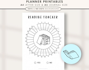 Reading Tracker | Printable Journal Page | Reading Tracker | Reading Log | Printable Planner Page | Reading Challenge | TBR | Book Tracker