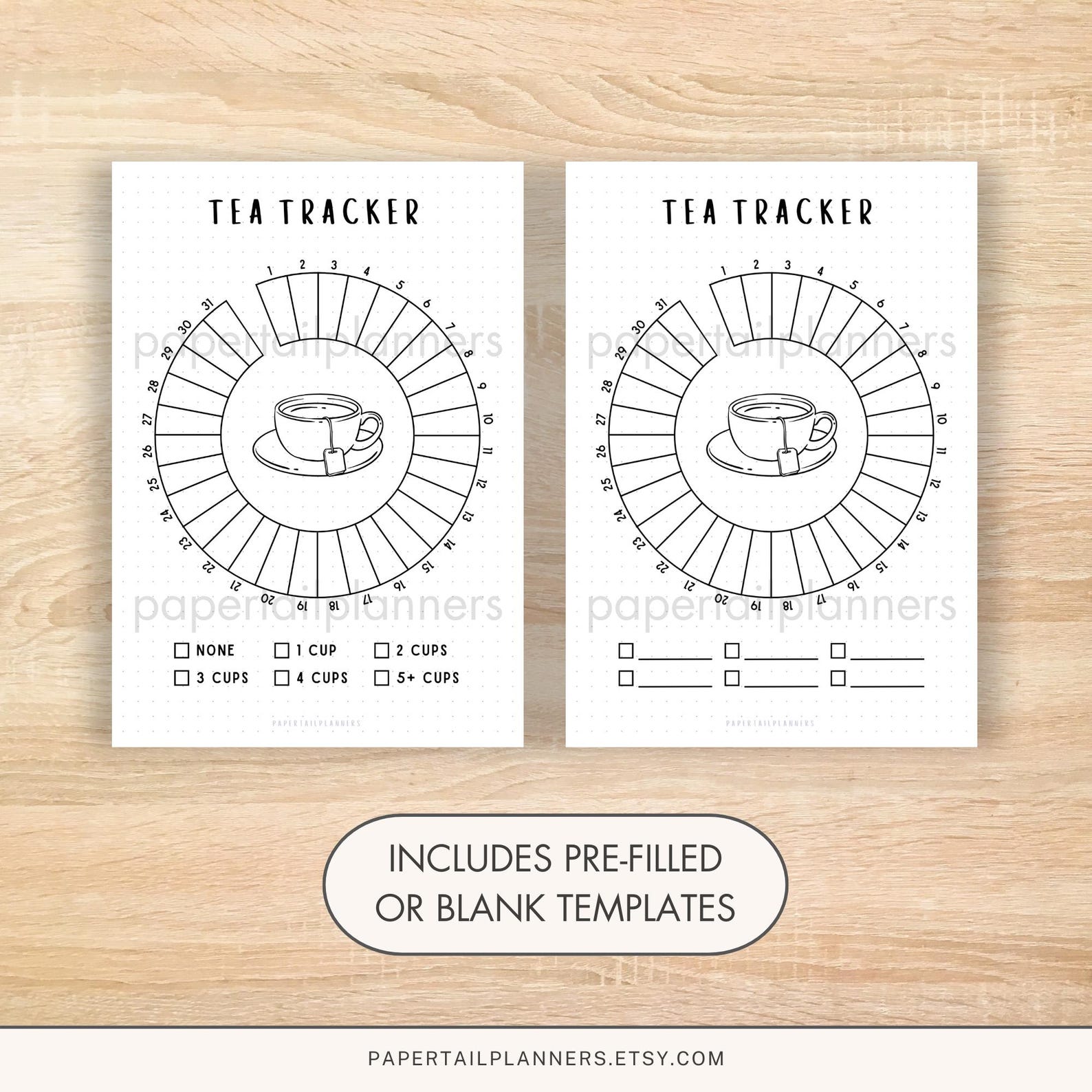Tea Journal.pdf Tea Tracker | Printable Journal Page | Planner Page | Caffeine Tracker ...