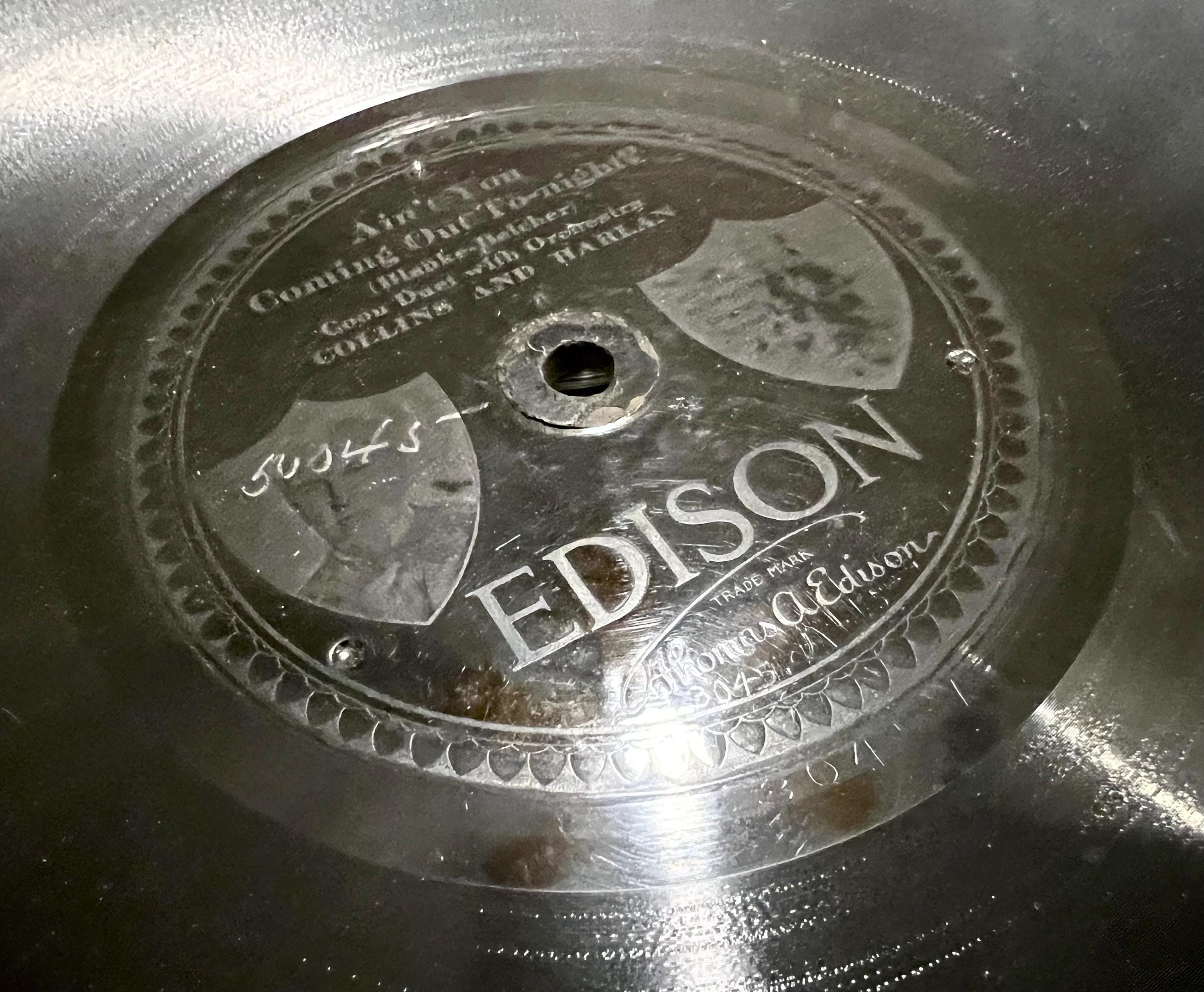 Edison Diamond Disc Records Lot – Antique Phonograph Discs 1/4” Thick ...