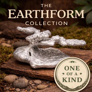 Hand Cast Aluminum Ant Hill Sculpture | Brutalist Desk Decor
