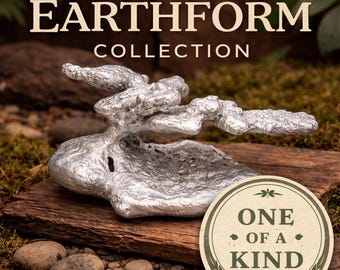 Hand Cast Aluminum Ant Hill Sculpture | Brutalist Desk Decor