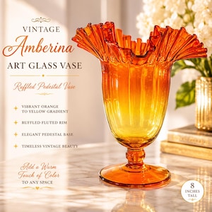 Amberina Glass - Etsy