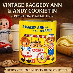 Raggedy Andy Cookie Jar - Etsy
