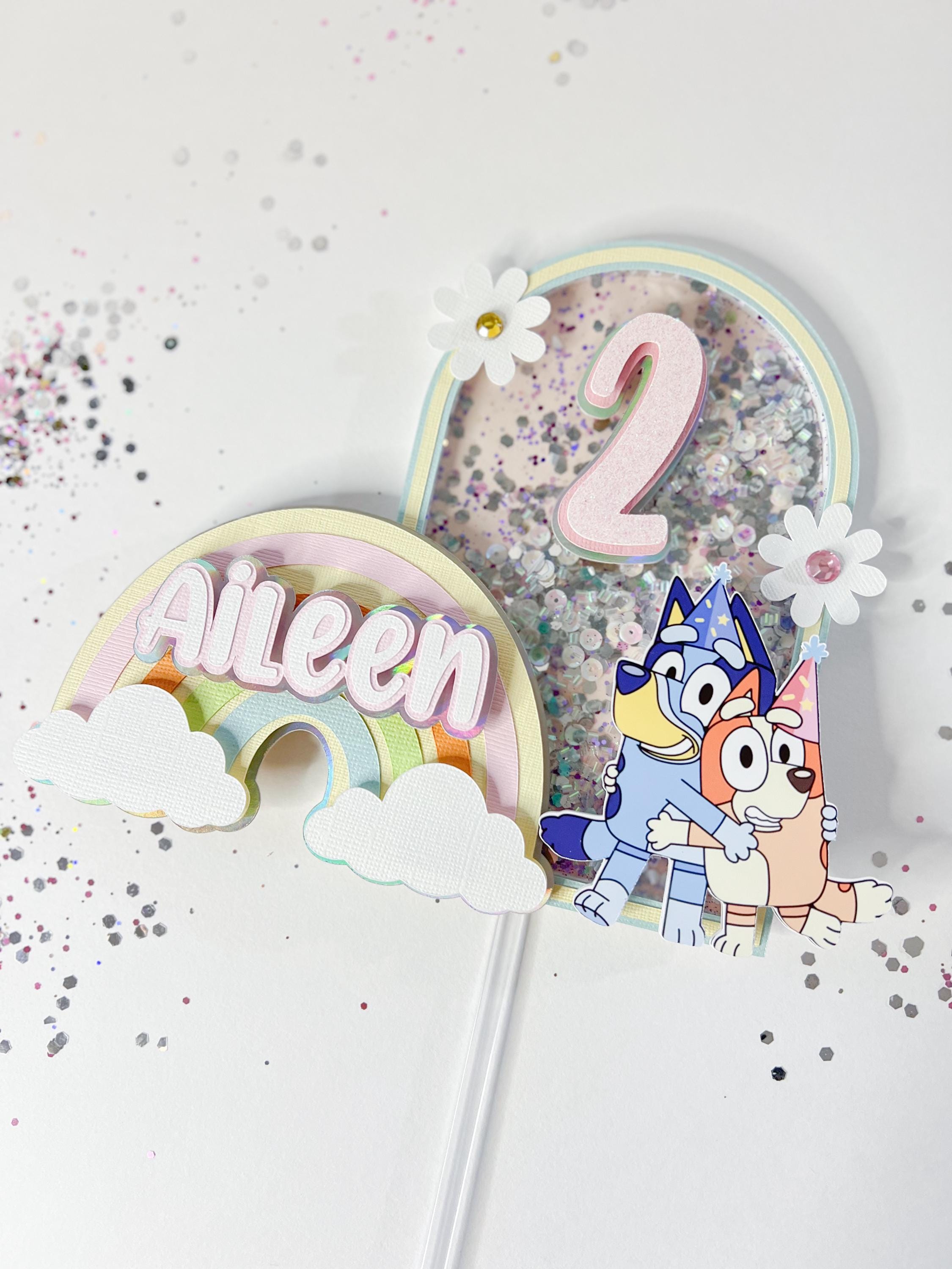 Bluey cake toppers