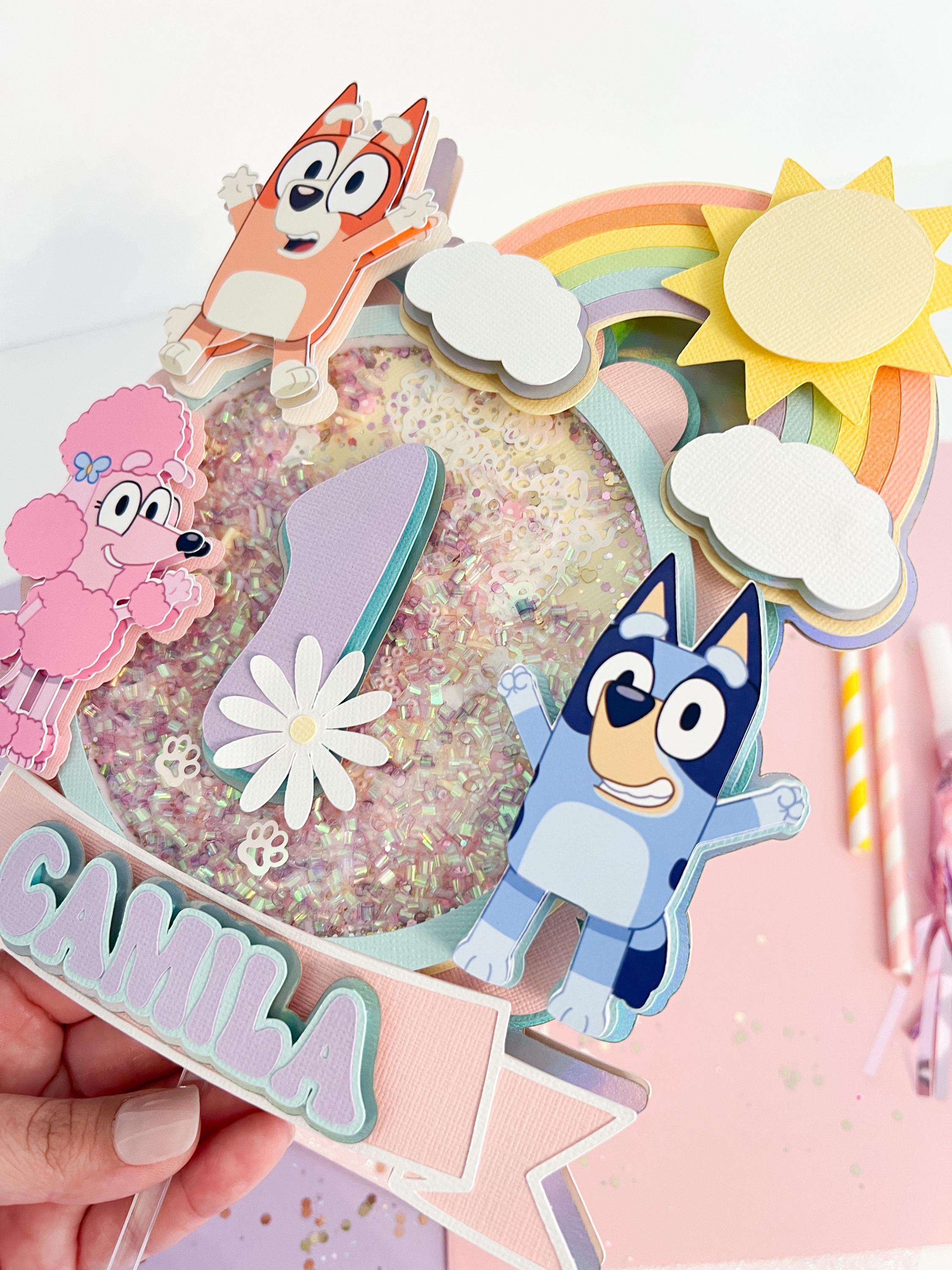 Bluey Shaker Cake Topper
