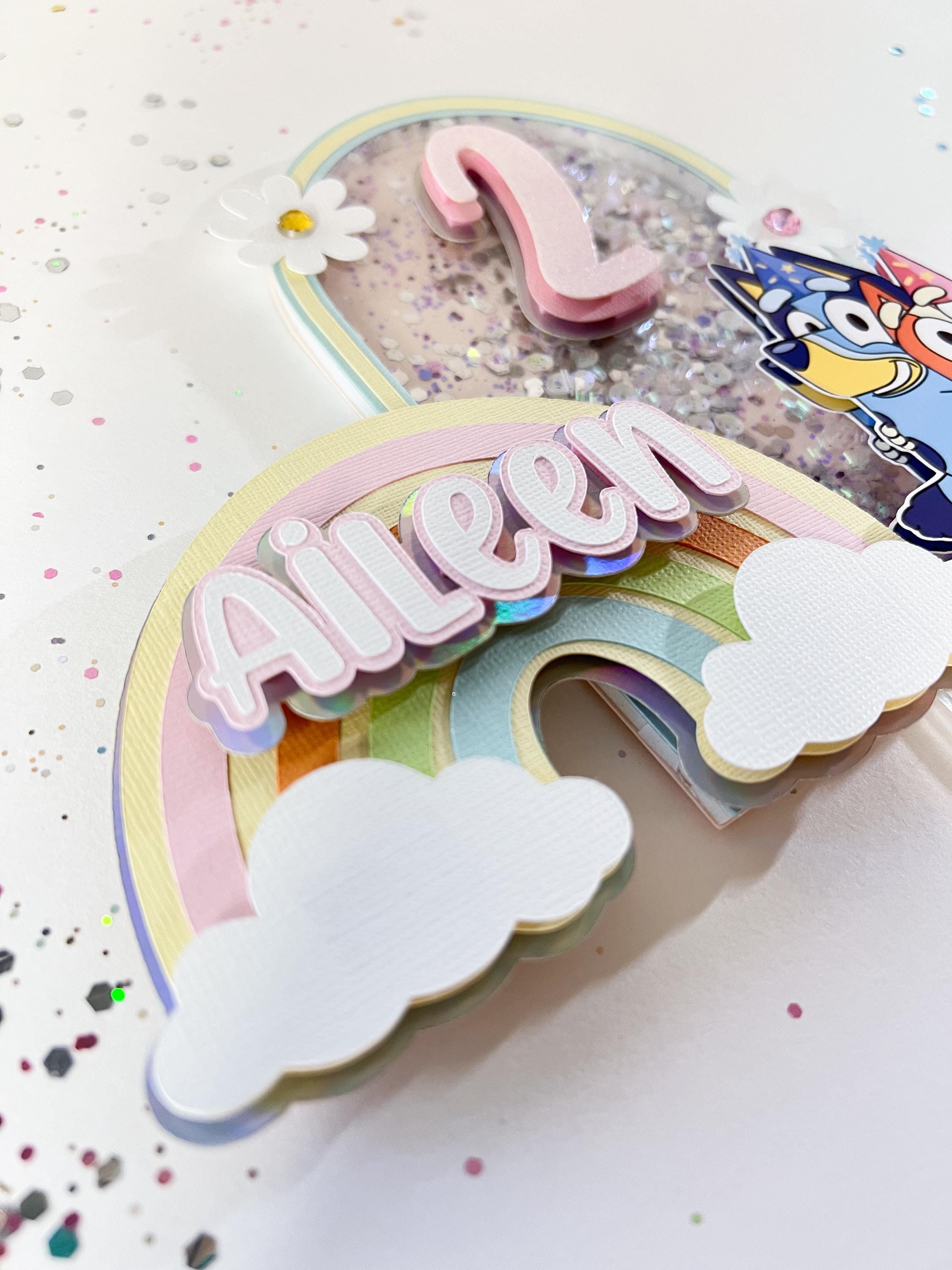 Bluey cake toppers