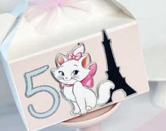 Marie candy boxes Marie Aristocats Birthday Marie Cat Birthday Girl Party Decor