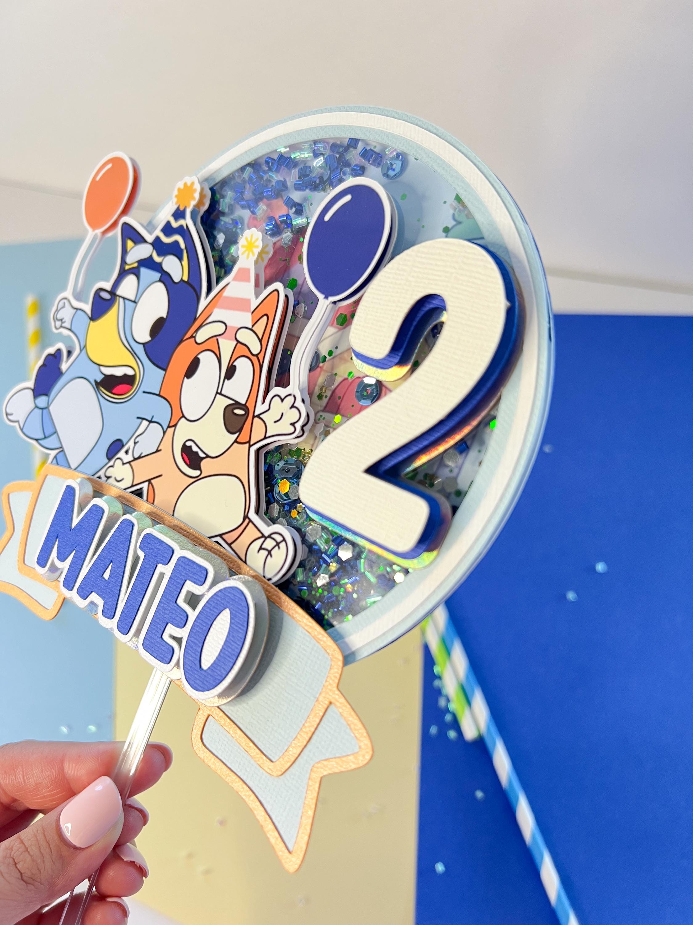 Bluey cake topper