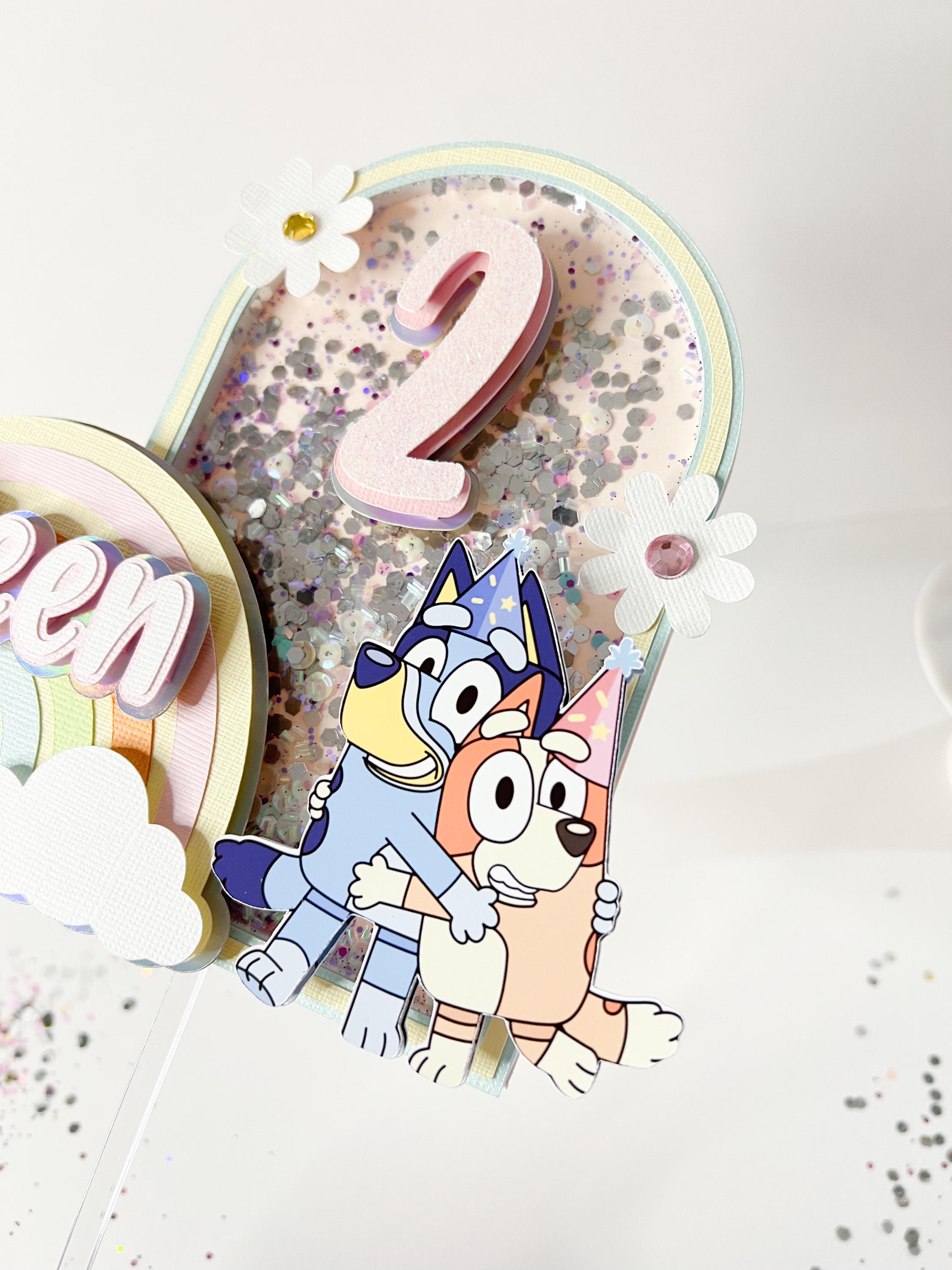 Bluey cake toppers