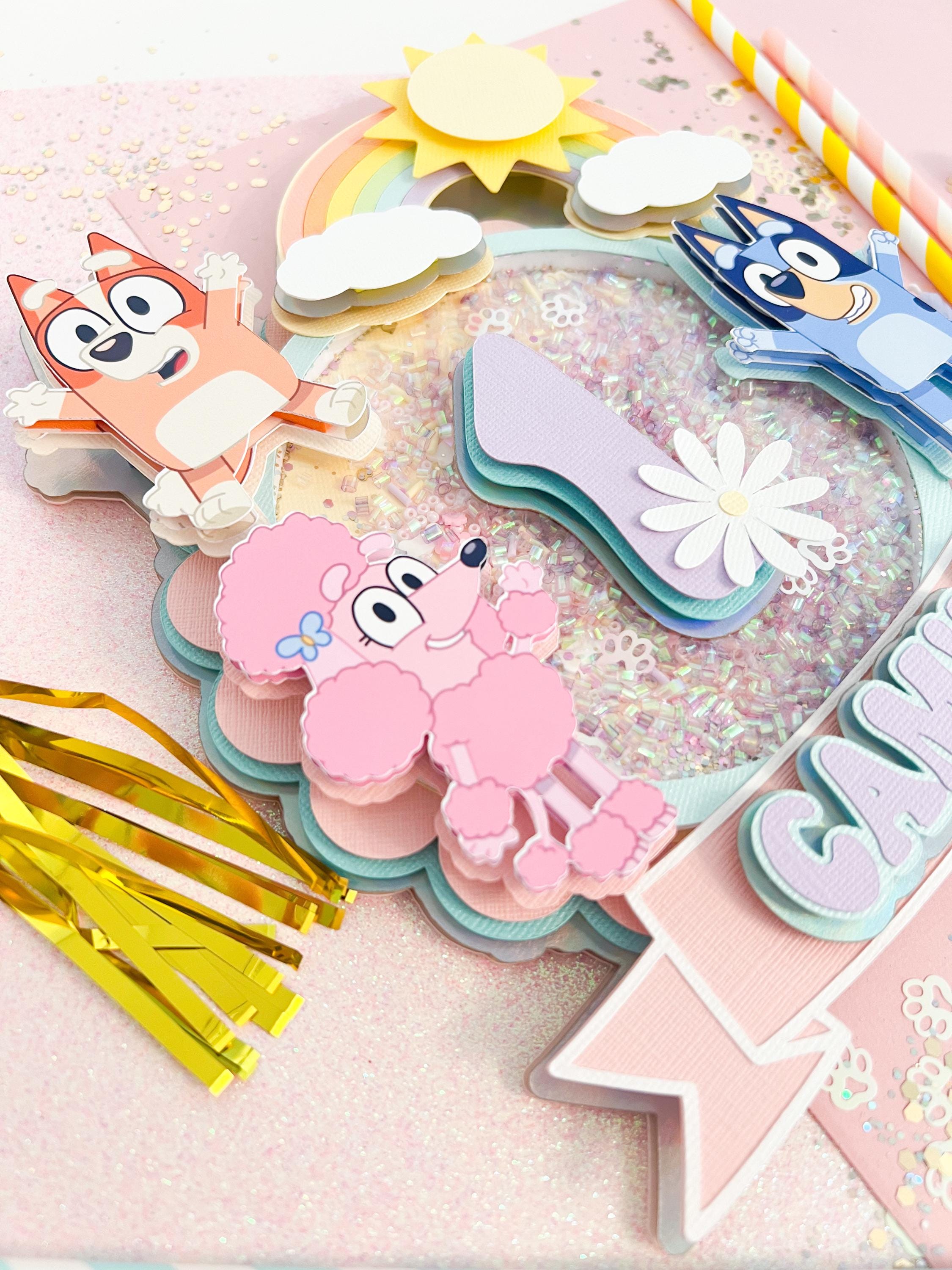 Bluey Shaker Cake Topper