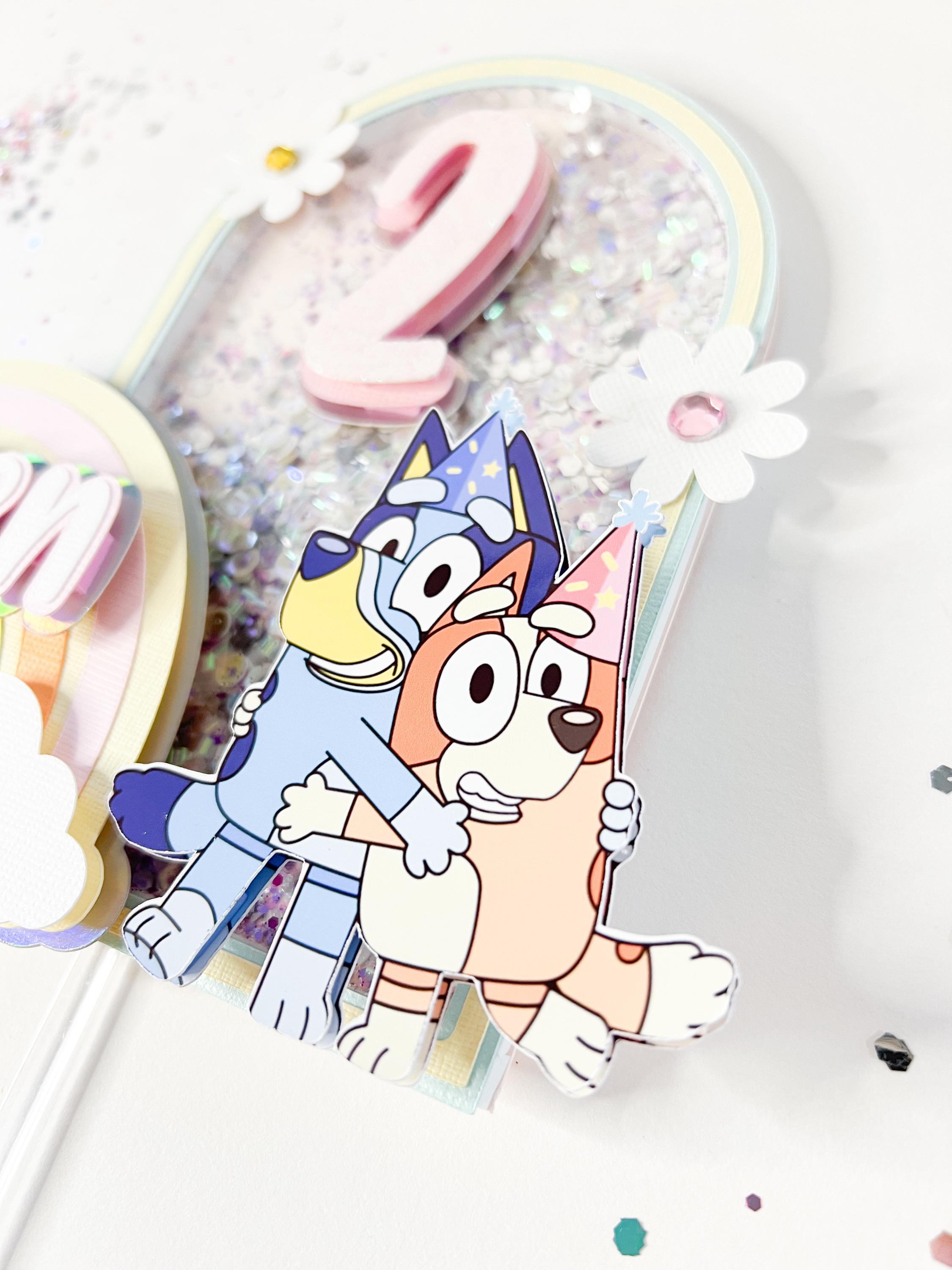 Bluey cake toppers