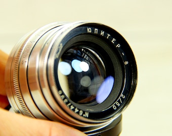 JUPITER-8 2/50 vintage rangefinder lens M39 mount/Professionally serviced and tested