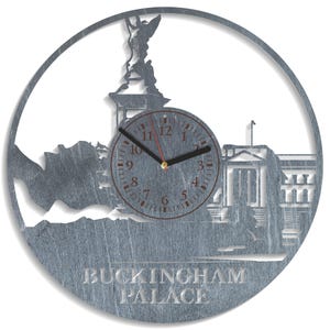 Buckingham Palace SVG, conception prête pour le laser, découpe de contreplaqué, horloge de Londres, Royaume-Uni monuments SVG, fichiers pour Glowforge, Cricut, Xtool
