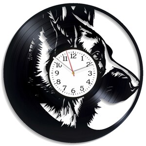 Pastor alemán SVG, proyectos de CNC para perros, archivos de corte por láser, descarga digital, manualidades vectoriales, diseño de Cricut, recortes de metal, reloj para mascotas