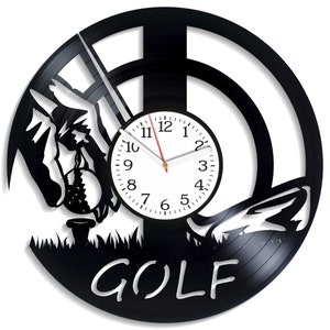 Archivos de corte láser para golf, plantilla SVG, diseño deportivo, letreros de metal cortados con plasma, proyectos de Cricut, reloj de madera contrachapada, recorte de disco de vinilo, archivo digital