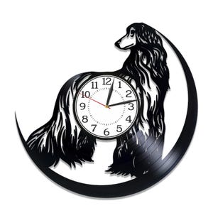 Afghaanse windhond SVG, hond silhouet, dier lasergesneden, Cricut ambachten, huisdier vector, CNC projecten, vinyl record klok, instant digitale download