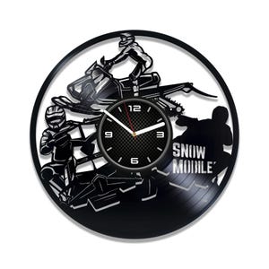Schneemobil Ausschnitt, Schneemobil SVG, Uhr Laser geschnitten, CNC Projekte, digitaler Download, Glowforge Design, Metallschneiden