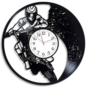 Dirt Bike SVG, Motorrad Laser Cut-Datei, Motocross Rider SVG, CNC Dateien für Holz, Vektor-Design, Uhr Vorlage, Sofortiger digitaler Download