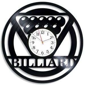 Billiards SVG, Laser Cutting Designs, Pool Player Gifts, CNC Machine Files, Snooker, Billiard Balls SVG, Glowforge Template, Vector Clock
