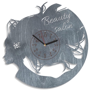 SVG de salón de belleza, silueta de rostro de mujer, diseño de peluquería, arte de perfil femenino, corte láser en madera contrachapada, Glowforge, Cricut, descarga digital