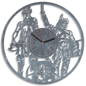 Gladiator SVG, Spartan Silhouette, Greek Warrior Art, Roman Knight, Plywood Laser Cutting, Digital Download, Clock Vector, Cricut, Xtool