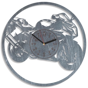 Sport Motorcycle SVG, Motorbike Silhouette, Plywood Laser Cutouts, Xtool Crafts, Glowforge Projects, Clock Design, Instant Download