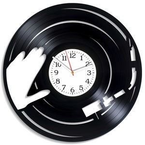 Tourne-disque SVG, modèles DJ, découpe de disque vinyle, téléchargement numérique, découpe laser vectorielle, enseigne en métal, projets Glowforge, fichiers CNC