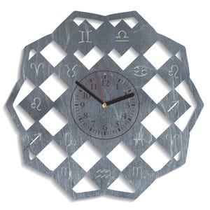 Astrology SVG, Zodiac Laser Cut Files, Horoscope Signs Art, Clock Vector, Plywood CNC Design, Cricut Projects, Instant Digital Download