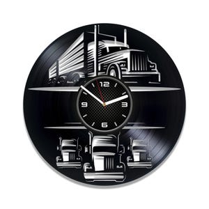 Truck SVG, Transportation Design, Laser Cut Clock, Vehicle Vectors, Cricut Files, CNC Metal Sign, Vinyl Record Cutout, Instant Download