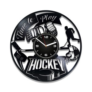 Hockeyspieler Silhouette, Sport Laser Cut Dateien, Hockey SVG, Uhr Vorlage, Sperrholz Ausschnitte, Cricut, Glowforge, digitaler Download