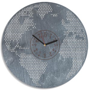 Globe Weltkarte SVG, Uhr Laser Cut, Xtool Projects, Sofort-Download ai svg cdr-Dateien, Glowforge Design, Erdesilhouette