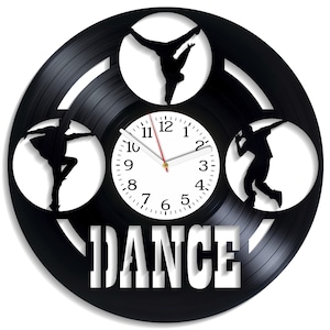 Hip Hop Tanz SVG, Tänzer Silhouette, Uhr Laser Muster, CNC Schneidedatei, Metall, Holzhandwerk, Vektorvorlage, digitale Produkte