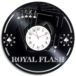 Royal Flush SVG, Playing Cards SVG, Poker Laser File, Cricut Cutout, Vector Clock, Glowforge Wood, Plasma Cut Metal Signs, Instant Download