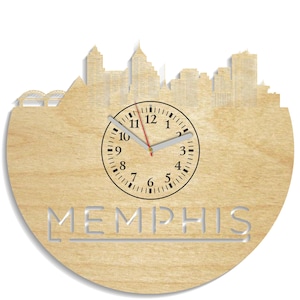 Skyline van Memphis, laseruitsparingen, Tennessee State SVG, USA Design, Glowforge-projecten, houten CNC-ambacht, instant digitale download
