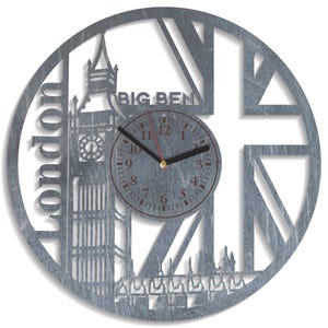 Big Ben SVG, Laser Cut Wood Clock, London Landmarks Art, Great Britain Flag Design, Digital Download, Glowforge Projects, Xtool Craft