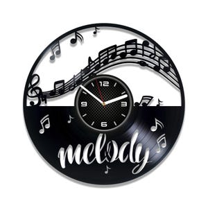 Orologio melodia, musica SVG, file di taglio Glowforge, progetti di taglio laser, download digitale istantaneo, note SVG, progetti Cricut Wood