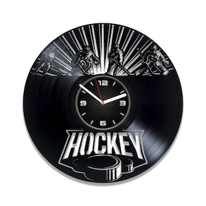 Hockey lasergesneden bestand, sportklok, laserklare bestanden, direct downloaden, vinylplaatuitsparing, Cricut, Glowforge, CNC-projecten