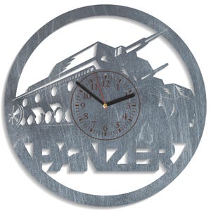 Tanque Militar SVG, Design do Exército, Corte a Laser de Madeira Compensada, Padrão Glowforge, Relógio Vetorial, Arquivos de Máquina CNC, Formatos Digitais AI CDR SVG