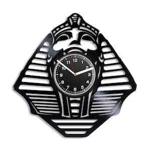 Pharaoh Head SVG, Egyptian Laser Cut, Clock Template, Cricut, Glowforge, Vinyl Record Cutout, CNC Projects, Instant Download