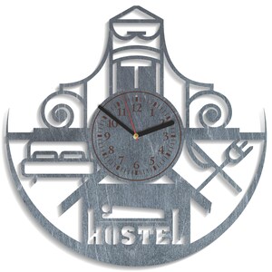 Hôtel SVG, conception de voyage, projets de découpe laser, coupe sur bois Cricut, téléchargement immédiat des fichiers svg ai cdr, vecteur d'horloge, travaux manuels Xtool