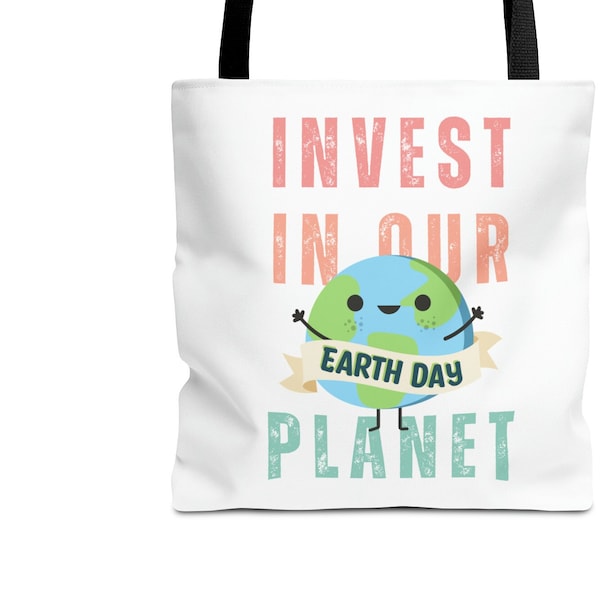 Earth Day Tote Bag |Nature Lover Tote | Save The Planet Bag | Activist Tote |  Trendy Bag, Retro Aesthetic, Enviromental Gift, Hippie, Retro