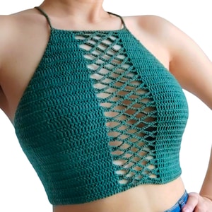 Lattice & Spider Crochet Top Pattern for Summer, Festival, Beachwear