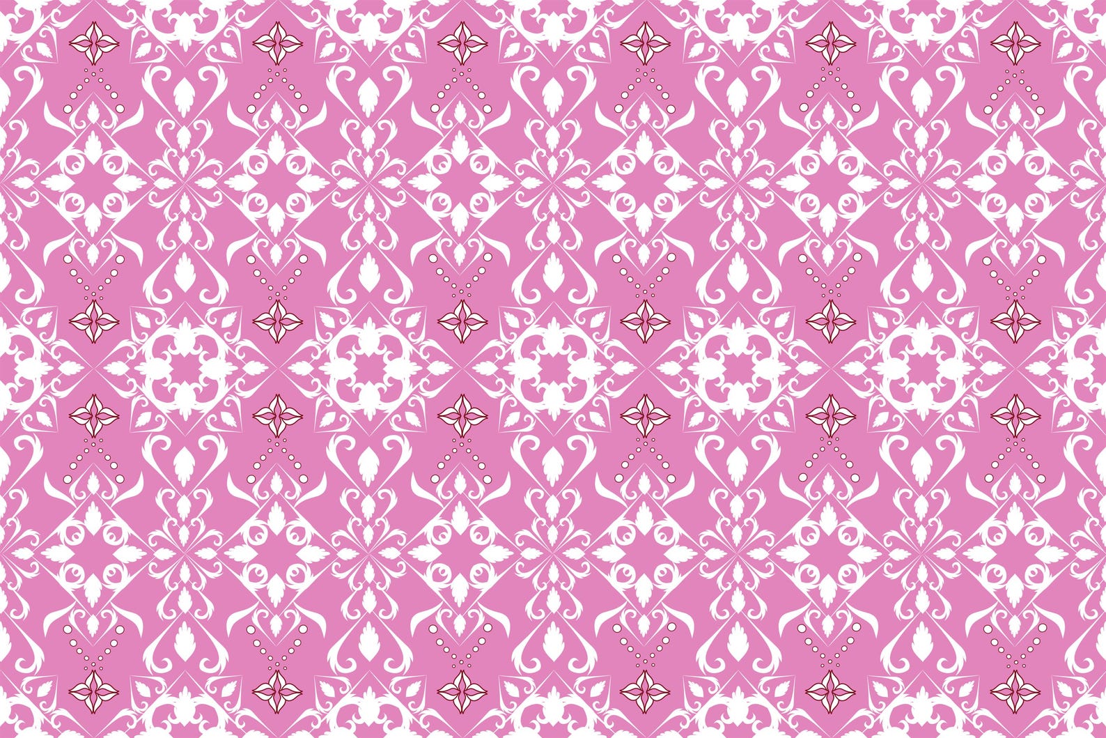 Luxurious Fabric Pattern Painting in Pink and White Tones, Featuring an ...