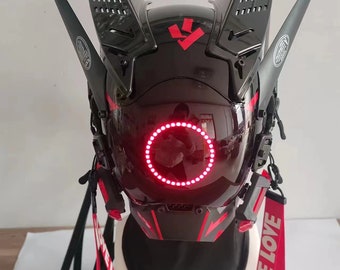 Cyberpunk 2077 Cyberpunk-Maske, Cyberpunk-Cosplay, Cyberpunk-Helm, Samurai-Maske, Sci-Fi-Masken, taktische Maske, Cosplay